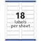 Avery File Folder Labels, X-Large, 1/3 Cut, 450/PK, White PK AVE8425 - alternate 2